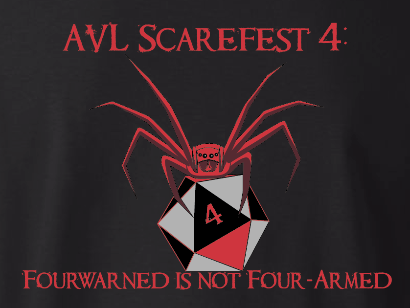 Scarefest 4 T-shirt back design