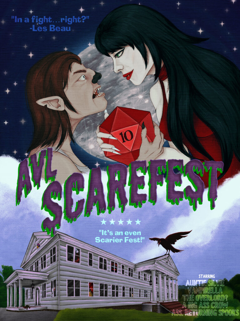 AVL Scarefest Vampirella vs. Werewolf poster